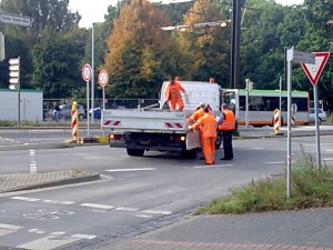 bild071 Erstmal wieder frisch absperren wegen der renitenten Lindener.