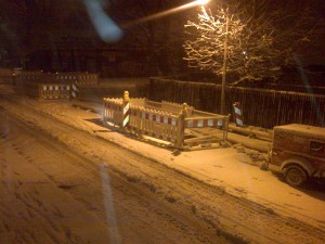 Winterliche Idylle im Körtingsdorf