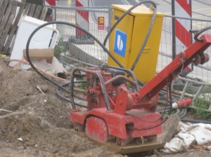 Stilleben in rot-gelb-blau 